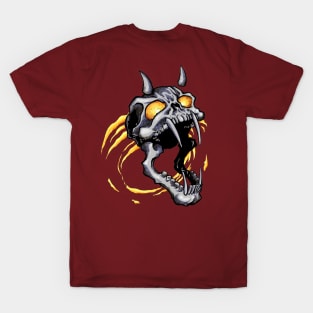 Scary Demonic Vampyre Skull T-Shirt